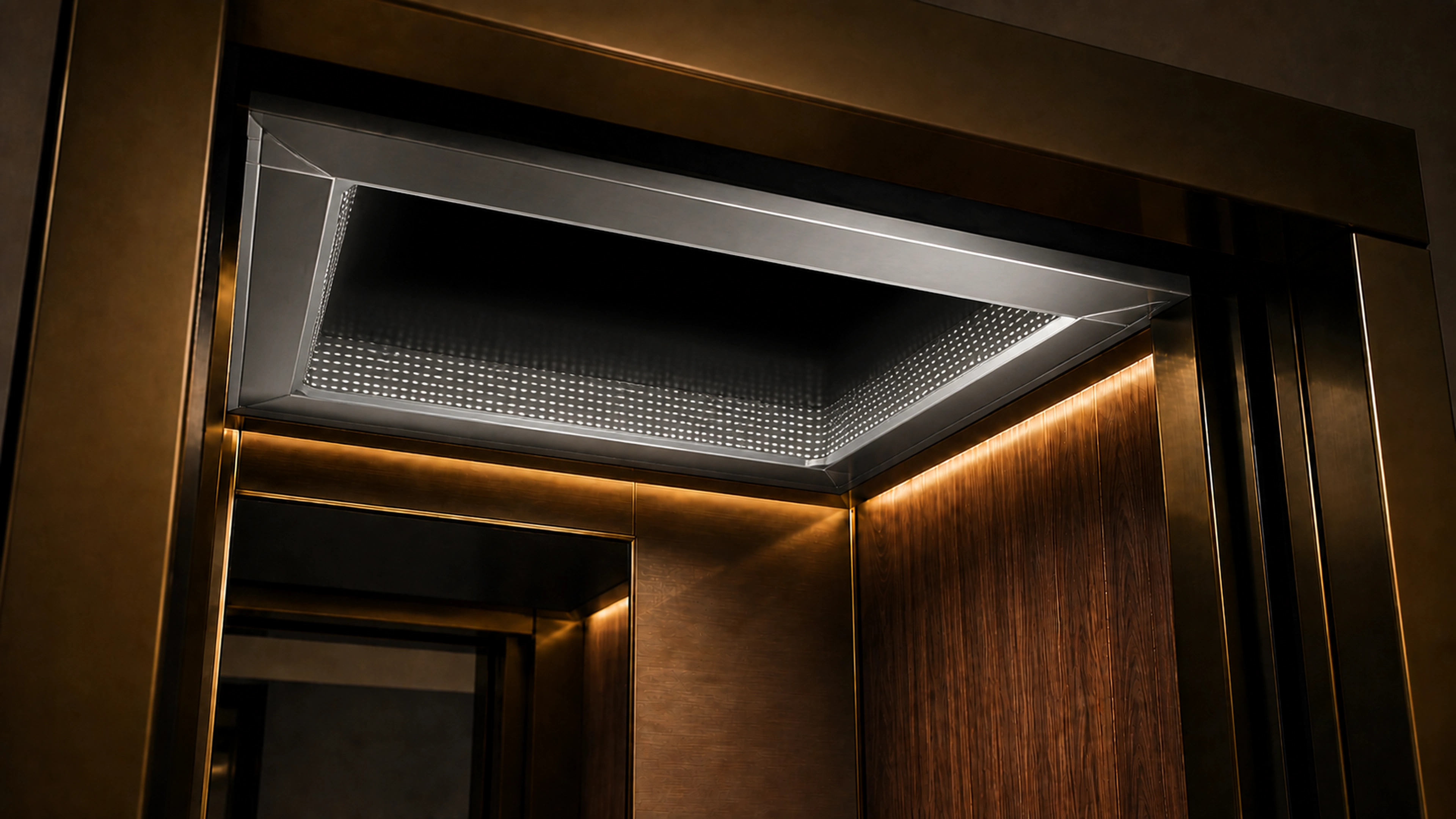 Infinity Ceiling ceiling treatment inside an Alto cabin