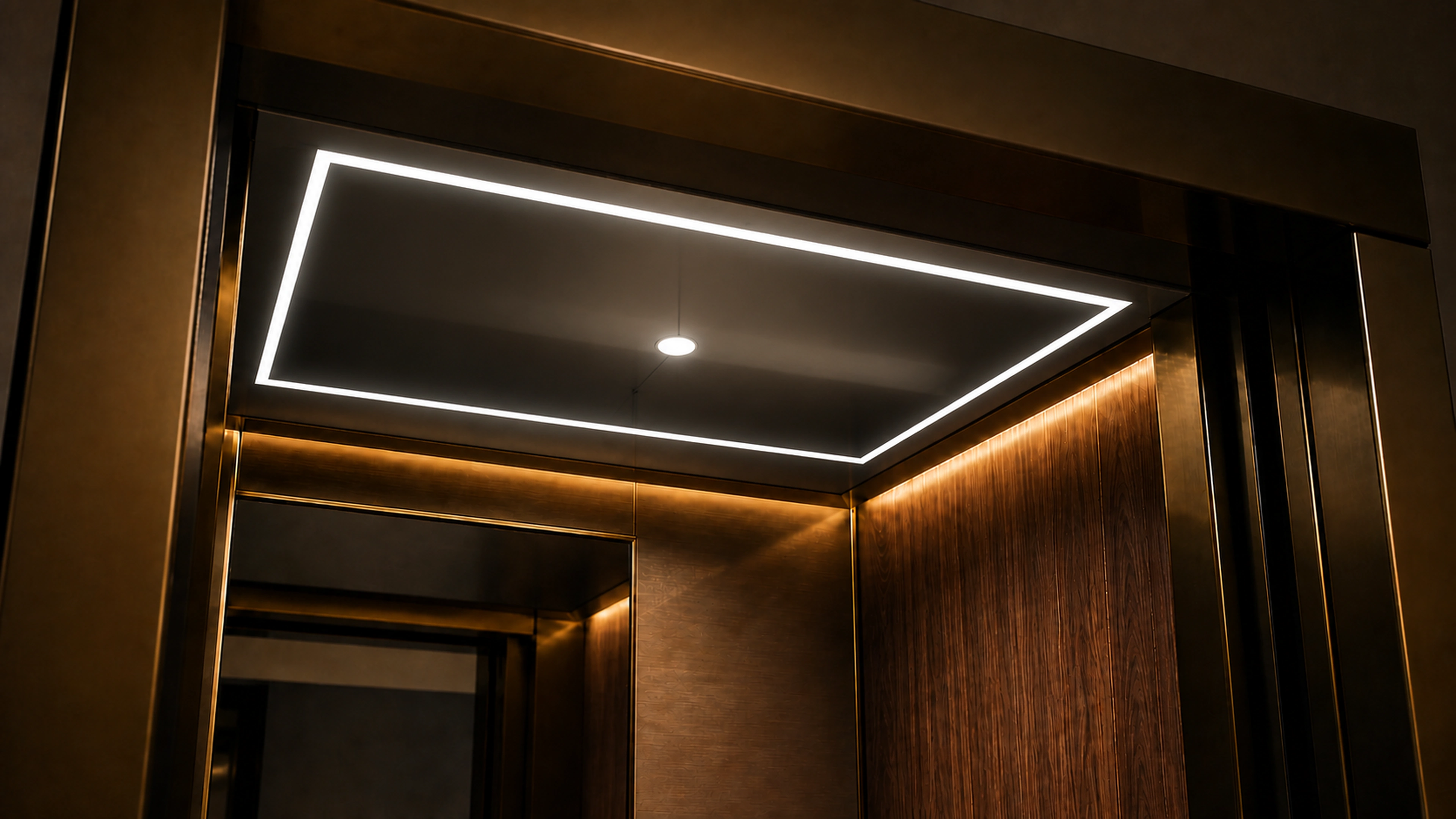 Downlight Lightings ceiling treatment inside an Alto cabin